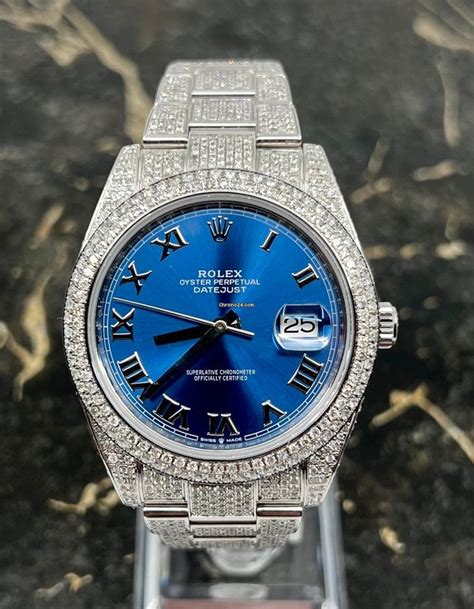 rolex ice replica|rolex datejust 41 iced out.